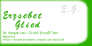 erzsebet glied business card